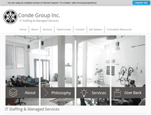 Tablet Screenshot of condegroup.com